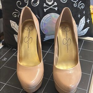 Jessica Simpson Tan Heels Classic High-heeled Pumps